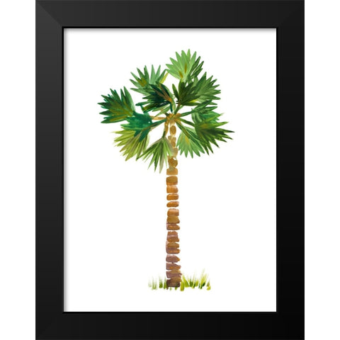 The Palm III Black Modern Wood Framed Art Print by DeRice, Julie