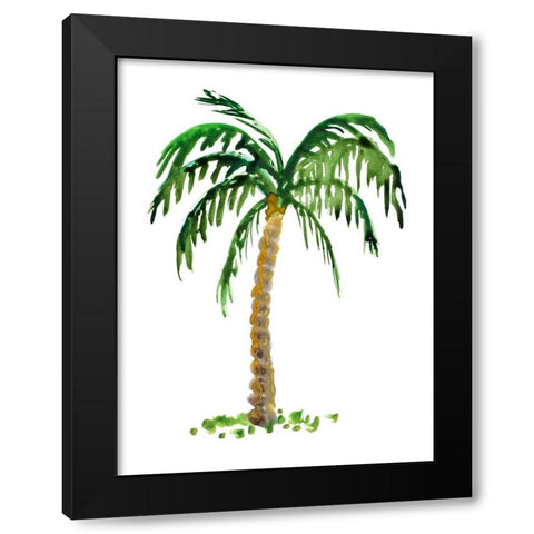 The Palm I Black Modern Wood Framed Art Print with Double Matting by DeRice, Julie