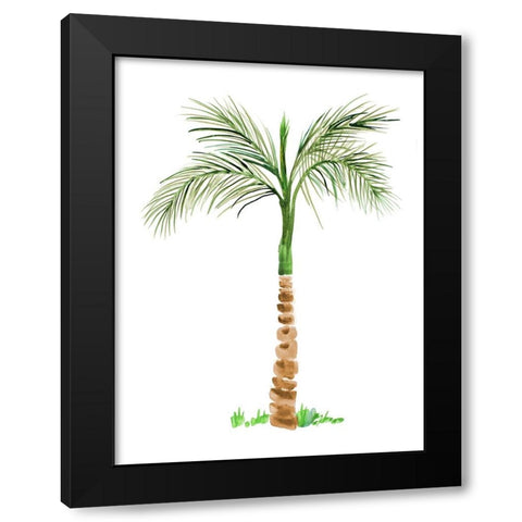 The Palm II Black Modern Wood Framed Art Print by DeRice, Julie