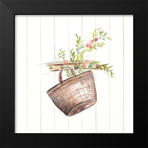 Ramitas II Black Modern Wood Framed Art Print by Pinto, Patricia