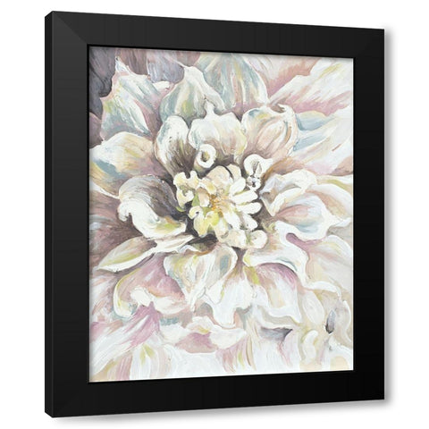 Dahlia Black Modern Wood Framed Art Print by Pinto, Patricia