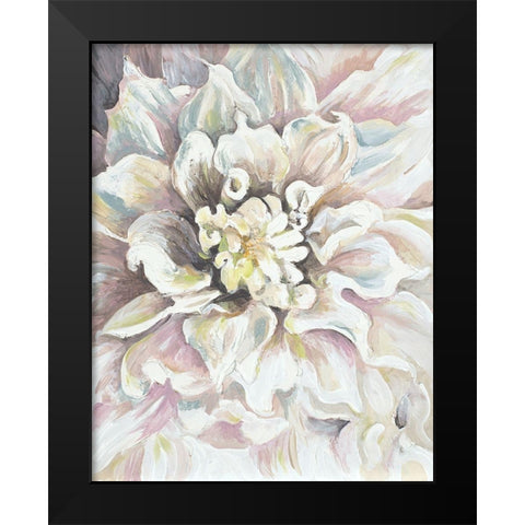 Dahlia Black Modern Wood Framed Art Print by Pinto, Patricia