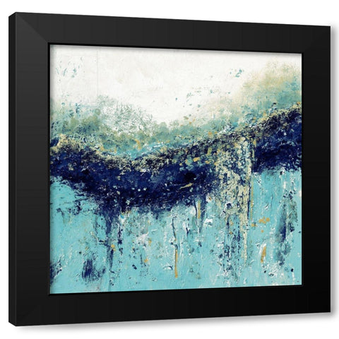 Water Black Modern Wood Framed Art Print by Pinto, Patricia