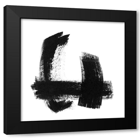 New Black Signs II Black Modern Wood Framed Art Print with Double Matting by Pinto, Patricia