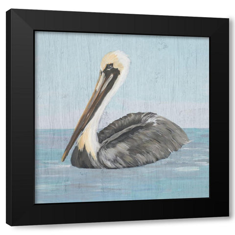 Pelican Wash I Black Modern Wood Framed Art Print with Double Matting by DeRice, Julie
