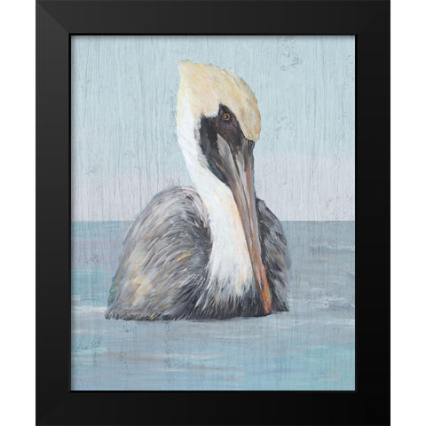 Pelican Wash II Black Modern Wood Framed Art Print by DeRice, Julie