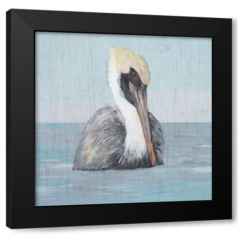 Pelican Wash II Black Modern Wood Framed Art Print with Double Matting by DeRice, Julie