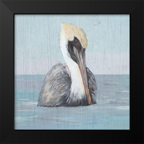 Pelican Wash II Black Modern Wood Framed Art Print by DeRice, Julie