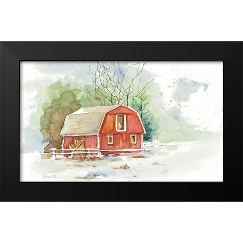 Holiday Town II Black Modern Wood Framed Art Print by Loreth, Lanie