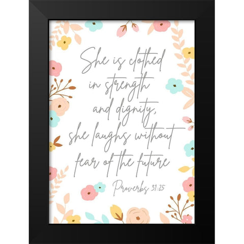 Spiritual Guidance III Black Modern Wood Framed Art Print by Quach, Anna