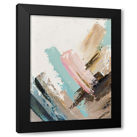Summer Sorbet Black Modern Wood Framed Art Print by Pinto, Patricia