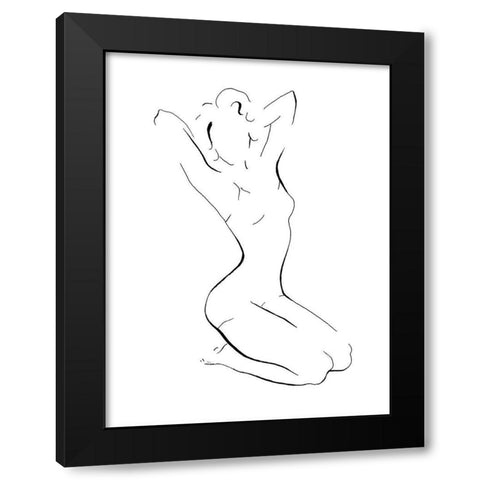 New Nudes I Black Modern Wood Framed Art Print with Double Matting by Pinto, Patricia