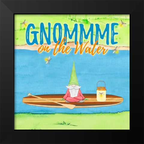 Gnomes on the Water II Black Modern Wood Framed Art Print by Edwins, Hugo