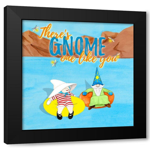 Gnome One Like You Tubing Black Modern Wood Framed Art Print with Double Matting by Edwins, Hugo
