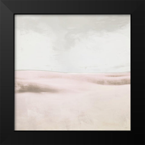 Blush Balance I Black Modern Wood Framed Art Print by Meneely, Dan