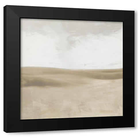 Sandy Horizon I Black Modern Wood Framed Art Print by Meneely, Dan