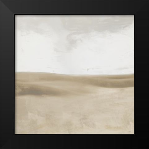 Sandy Horizon I Black Modern Wood Framed Art Print by Meneely, Dan