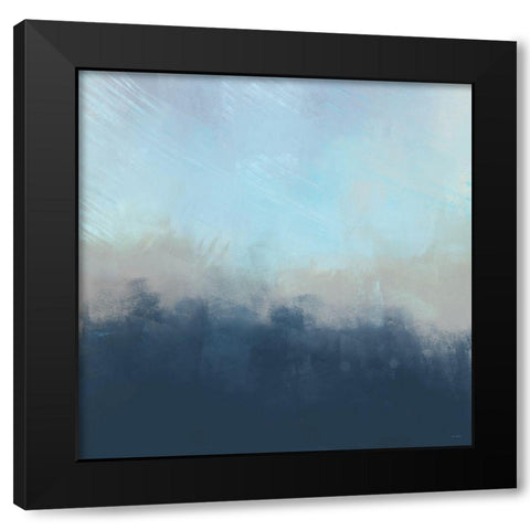 Ocean Fog I Black Modern Wood Framed Art Print with Double Matting by Meneely, Dan
