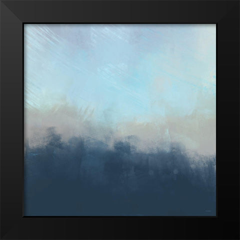 Ocean Fog I Black Modern Wood Framed Art Print by Meneely, Dan
