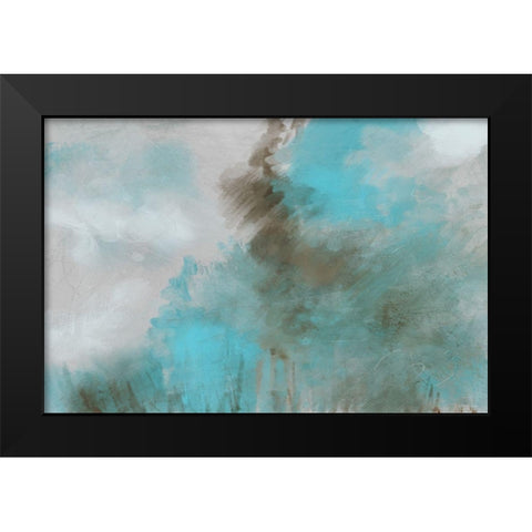 Garden Patina I Black Modern Wood Framed Art Print by Meneely, Dan