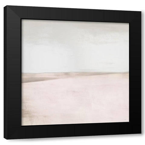 Blush Balance II Black Modern Wood Framed Art Print by Meneely, Dan