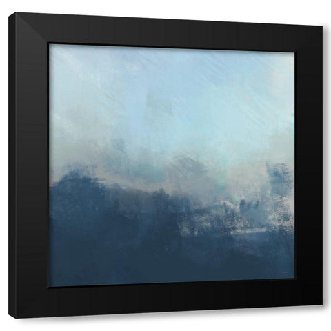 Ocean Fog II Black Modern Wood Framed Art Print by Meneely, Dan