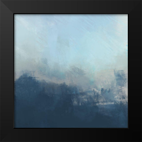 Ocean Fog II Black Modern Wood Framed Art Print by Meneely, Dan