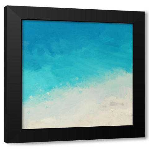 Ocean Blue Sea II Black Modern Wood Framed Art Print with Double Matting by Meneely, Dan