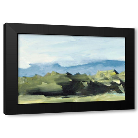 Peaceful Scenery Black Modern Wood Framed Art Print with Double Matting by Slivka, Jane