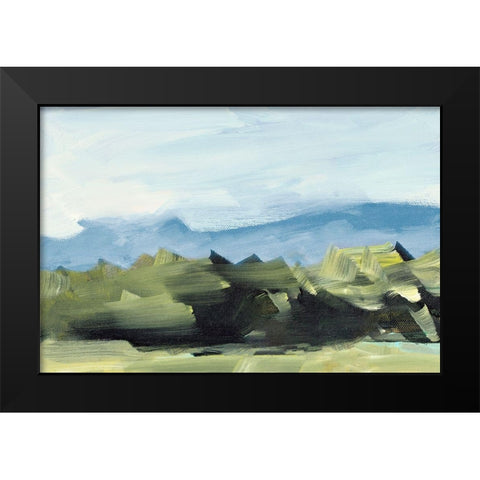 Peaceful Scenery Black Modern Wood Framed Art Print by Slivka, Jane