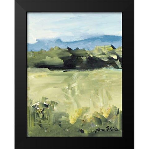 Abstract Scenery Black Modern Wood Framed Art Print by Slivka, Jane