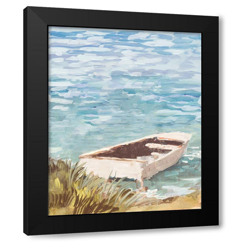 Day On The Inlet Black Modern Wood Framed Art Print by Slivka, Jane