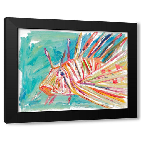 Colorful Fish Black Modern Wood Framed Art Print with Double Matting by Beauchamp, Andy