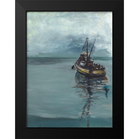 The Fishermans Tale Black Modern Wood Framed Art Print by Beauchamp, Andy