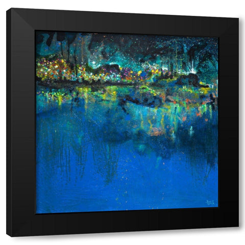Lake Butler Abstract Black Modern Wood Framed Art Print by Beauchamp, Andy