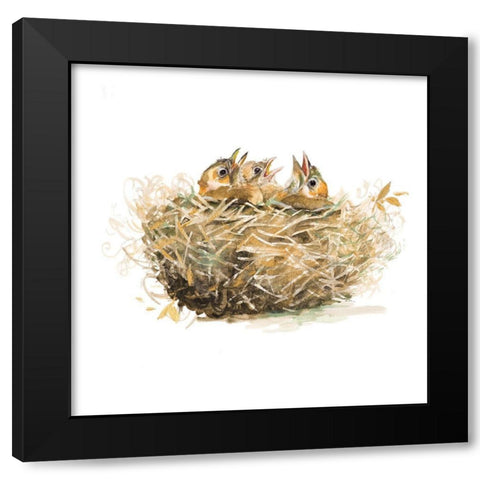 The Nest Black Modern Wood Framed Art Print by Pinto, Patricia