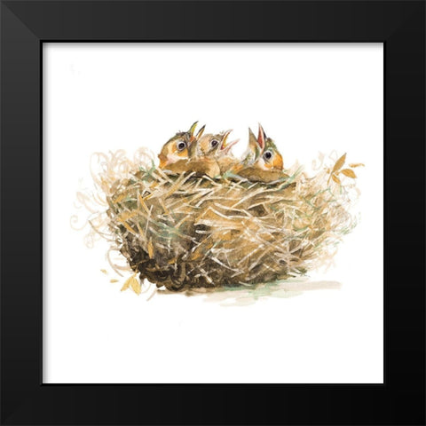 The Nest Black Modern Wood Framed Art Print by Pinto, Patricia