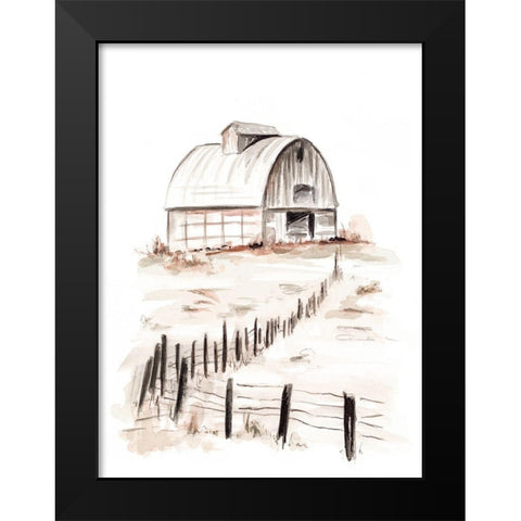 My Farm Black Modern Wood Framed Art Print by Pinto, Patricia