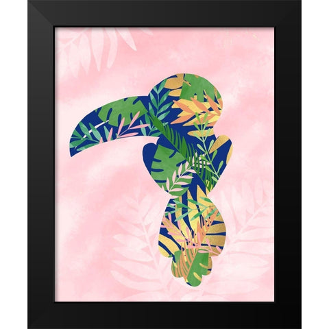 Toucan Black Modern Wood Framed Art Print by Quach, Anna