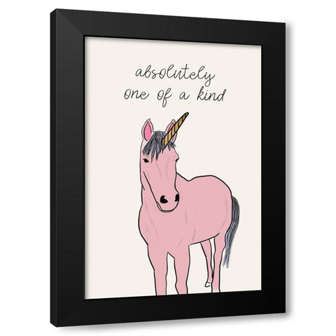 Absolutely One Of A Kind Black Modern Wood Framed Art Print with Double Matting by Wilson, Kali