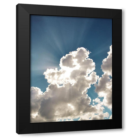 Bursting Cloud Black Modern Wood Framed Art Print by Bucheli, Jen