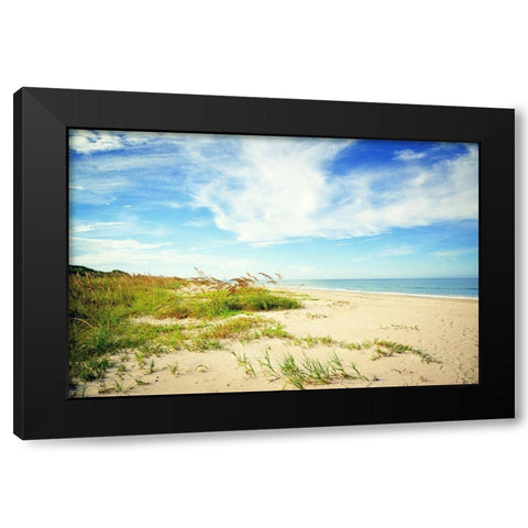 Shores View Black Modern Wood Framed Art Print with Double Matting by Bucheli, Jen