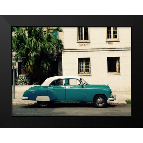 Cars of Cuba Black Modern Wood Framed Art Print by Rodriguez, Jairo
