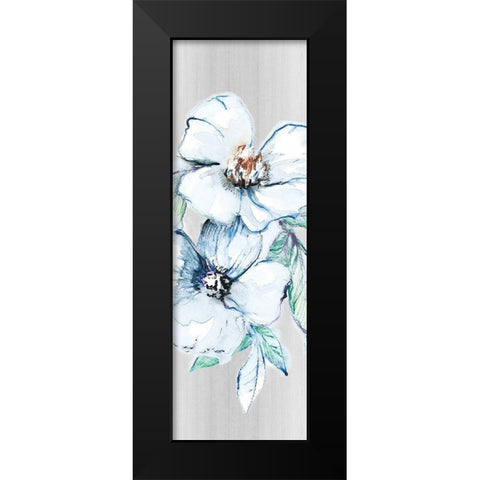 Moonlit Floral Panel II Black Modern Wood Framed Art Print by Loreth, Lanie