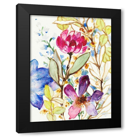 Garden Delight Black Modern Wood Framed Art Print by Loreth, Lanie