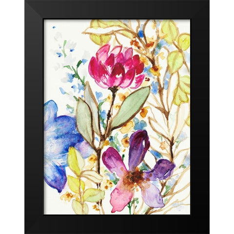 Garden Delight Black Modern Wood Framed Art Print by Loreth, Lanie