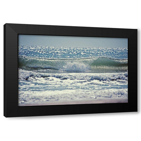 Perfect Wave Black Modern Wood Framed Art Print with Double Matting by Nawrocke, Bruce