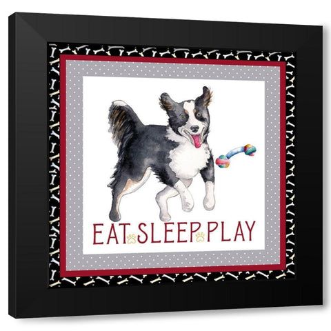 A Dogs Life III Black Modern Wood Framed Art Print with Double Matting by Metz, Andi