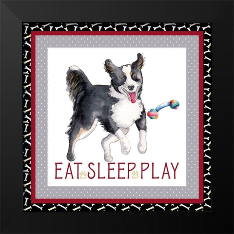 A Dogs Life III Black Modern Wood Framed Art Print by Metz, Andi