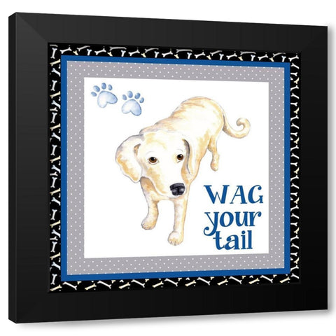 A Dogs Life IV Black Modern Wood Framed Art Print by Metz, Andi